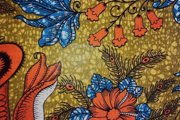 OLIVE FLOWER GARDEN  Osikani Stoff